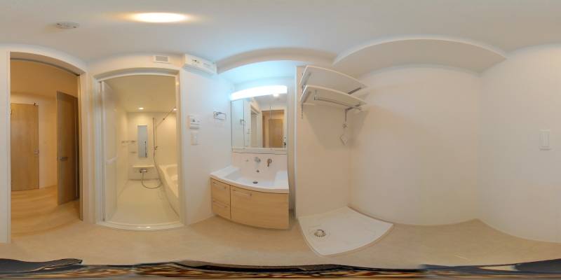 パノラマ画像洗面所