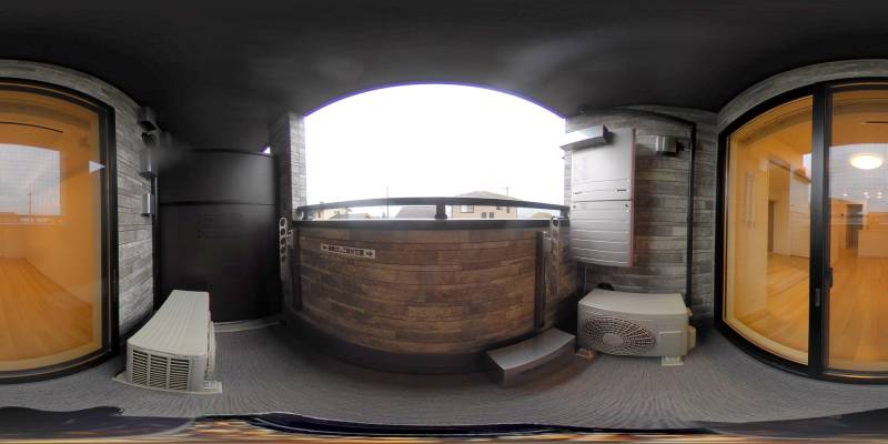 パノラマ画像バルコニー