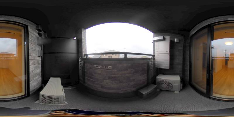 パノラマ画像バルコニー