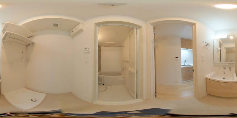 パノラマ画像洗面所