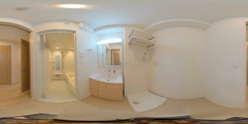 パノラマ画像洗面所