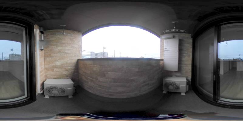 パノラマ画像バルコニー