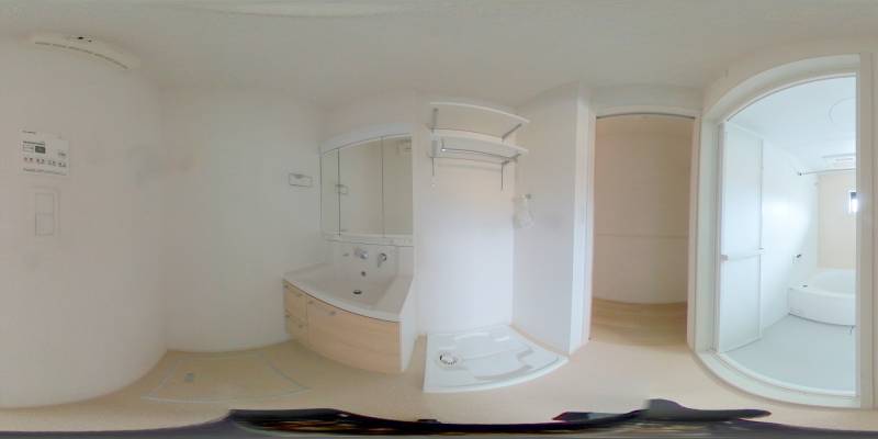 パノラマ画像洗面所