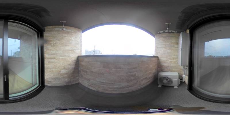 パノラマ画像バルコニー