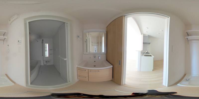 パノラマ画像洗面所