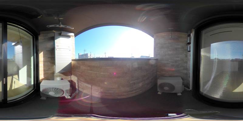 パノラマ画像バルコニー