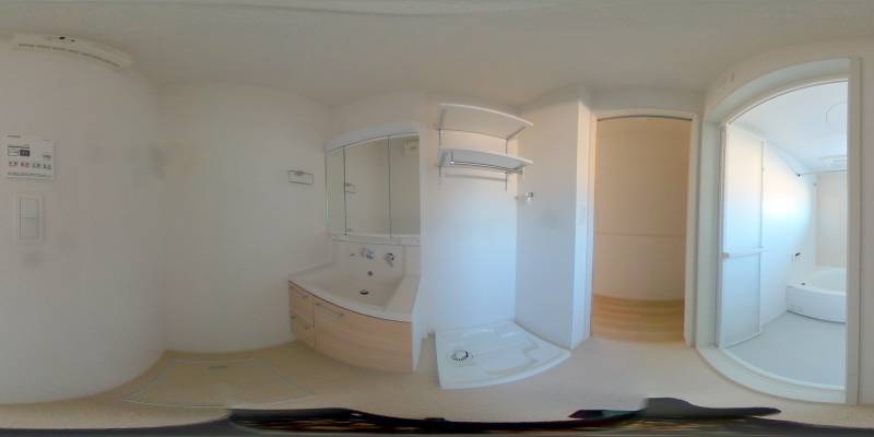 パノラマ画像洗面所