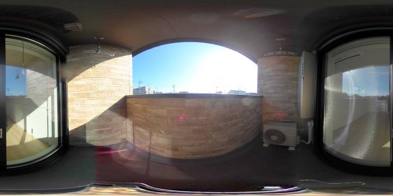 パノラマ画像バルコニー