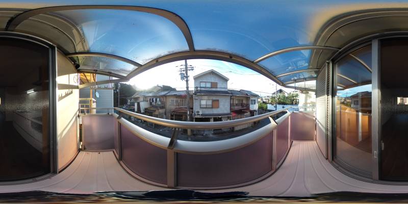 パノラマ画像バルコニー