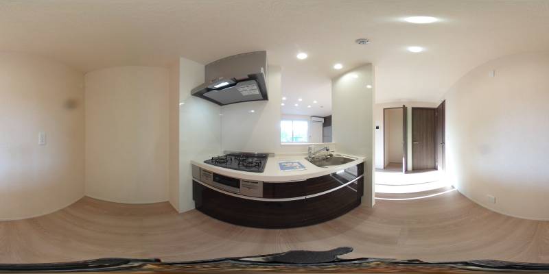 パノラマ画像キッチン