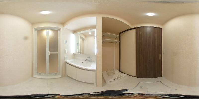 パノラマ画像洗面所