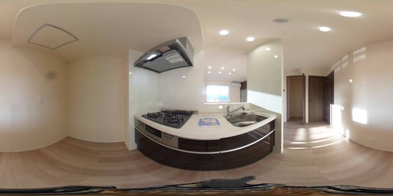 パノラマ画像キッチン