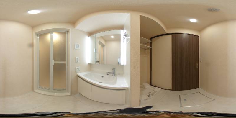 パノラマ画像洗面所