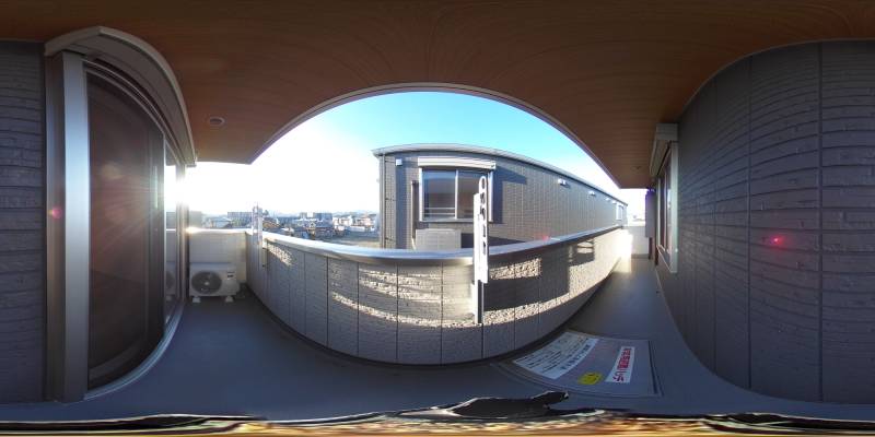 パノラマ画像バルコニー