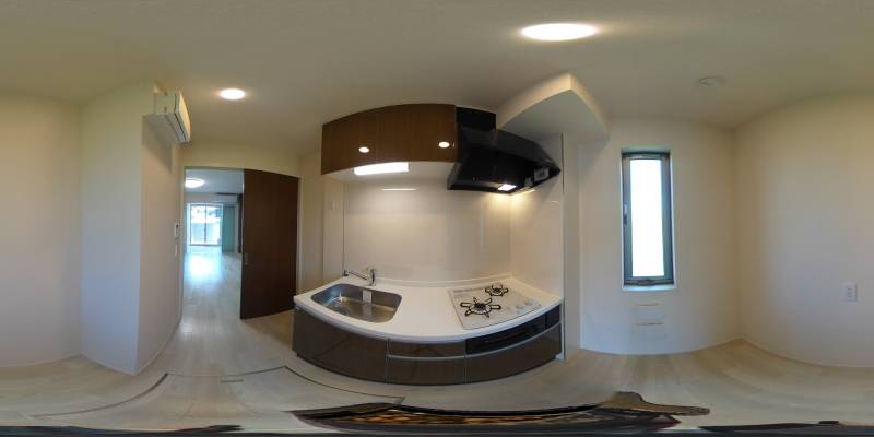 パノラマ画像キッチン