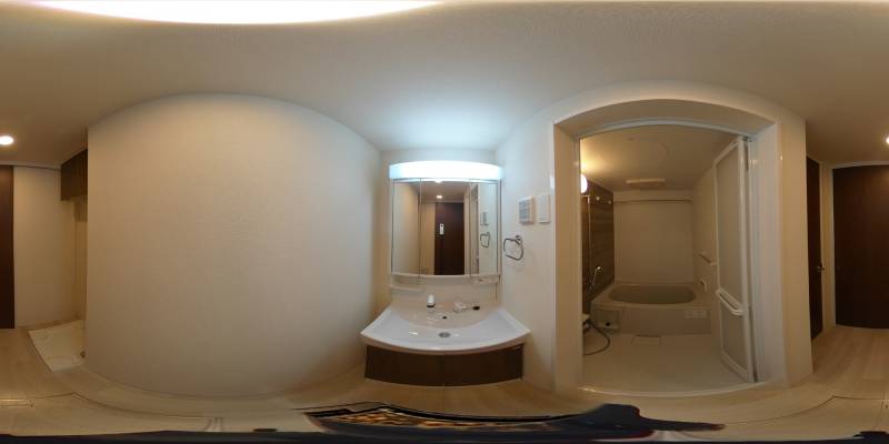 パノラマ画像洗面所
