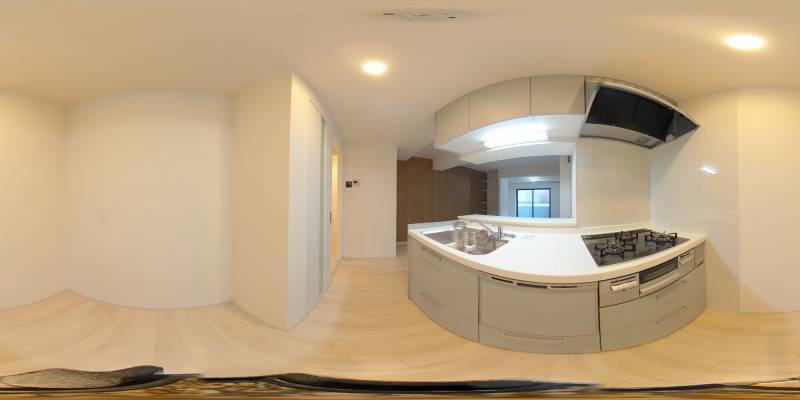 パノラマ画像キッチン