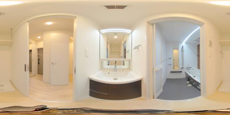 パノラマ画像洗面所