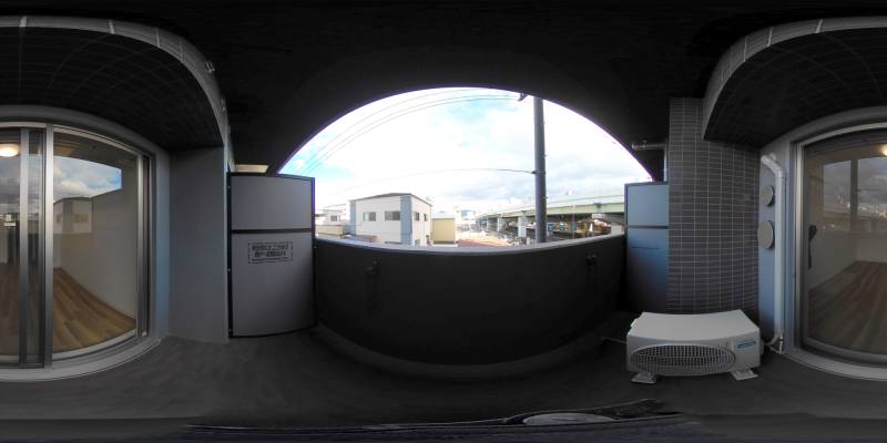 パノラマ画像バルコニー