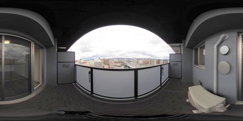 パノラマ画像バルコニー