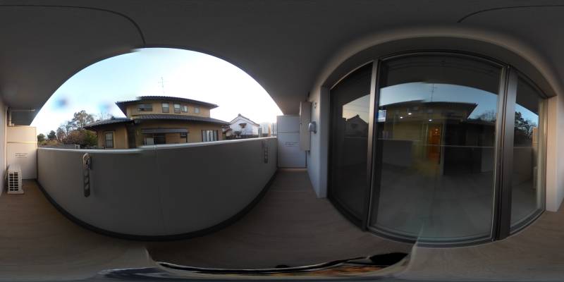 パノラマ画像バルコニー