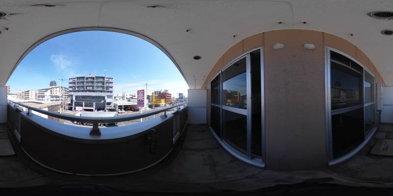 パノラマ画像バルコニー