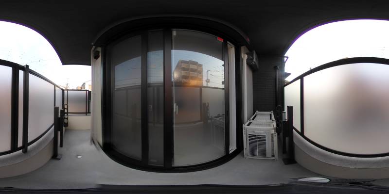 パノラマ画像バルコニー