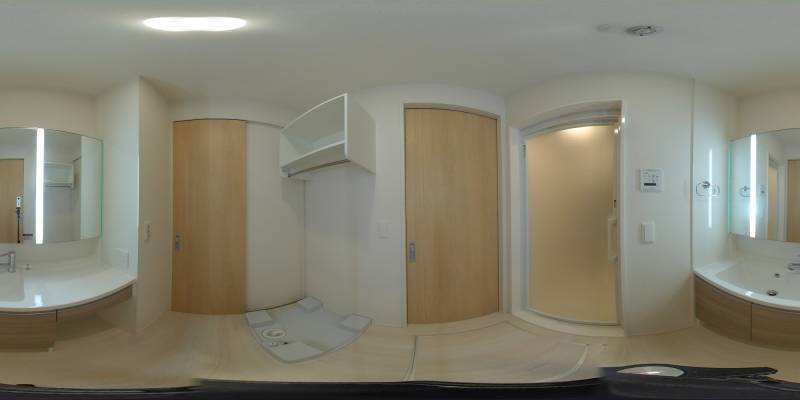 パノラマ画像洗面所