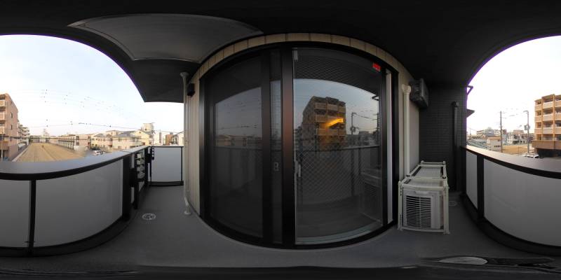 パノラマ画像バルコニー