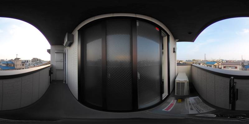 パノラマ画像バルコニー