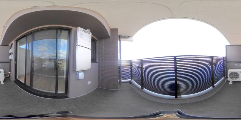 パノラマ画像バルコニー