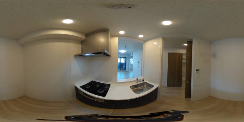 パノラマ画像キッチン