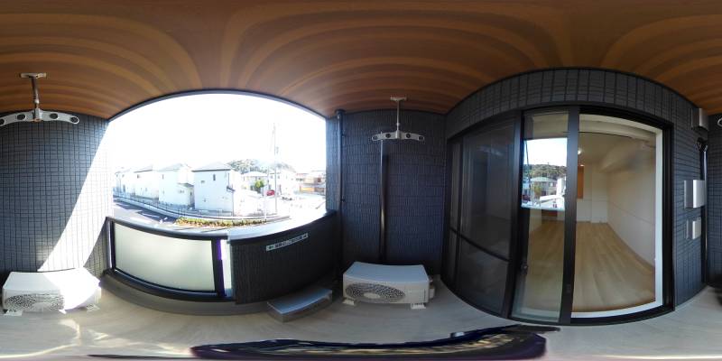 パノラマ画像バルコニー