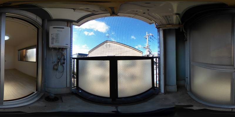 パノラマ画像バルコニー