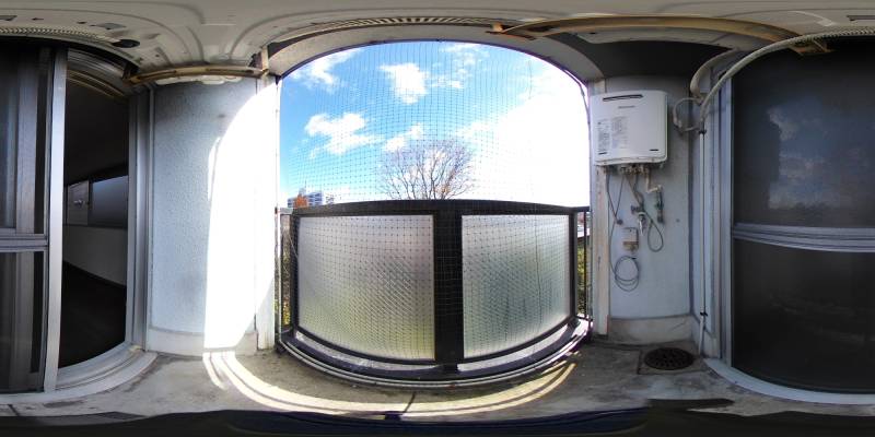 パノラマ画像バルコニー