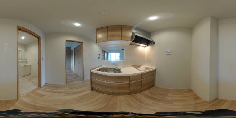 パノラマ画像キッチン