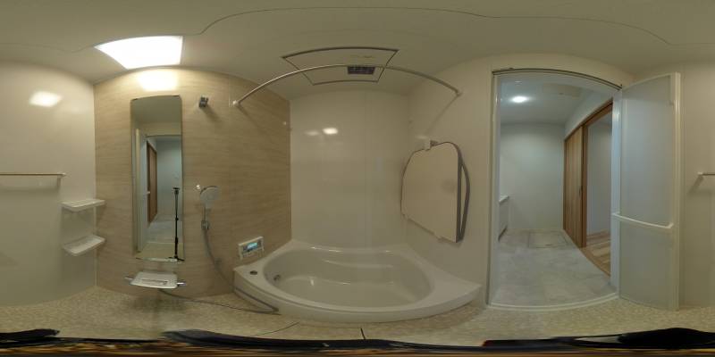 パノラマ画像バスルーム