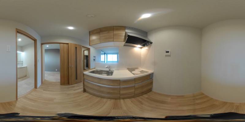 パノラマ画像キッチン