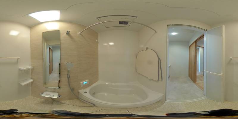 パノラマ画像バスルーム