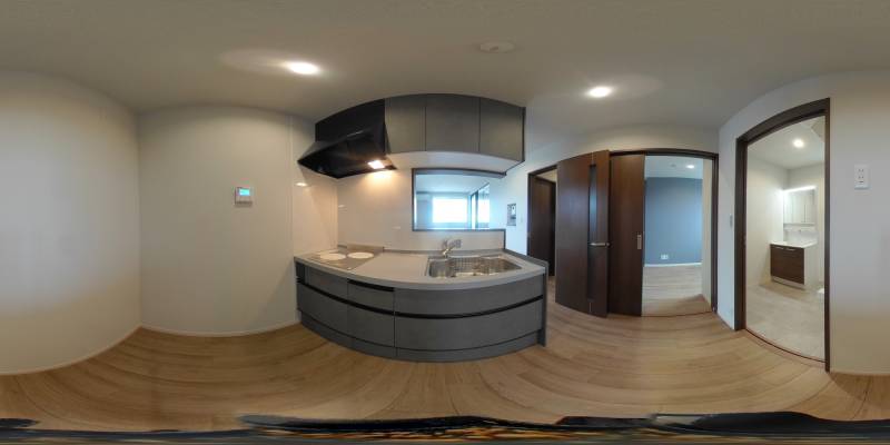 パノラマ画像キッチン