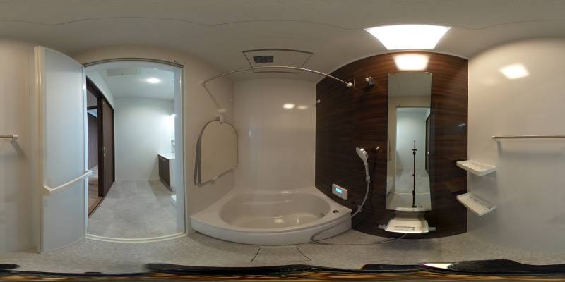 パノラマ画像バスルーム