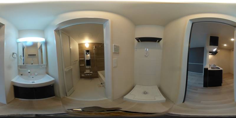 パノラマ画像洗面所