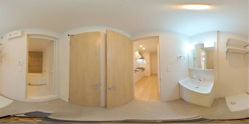 パノラマ画像洗面所