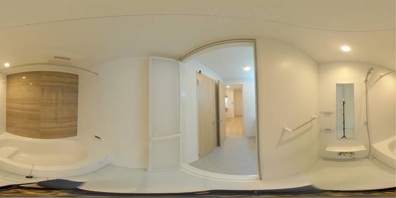 パノラマ画像バスルーム