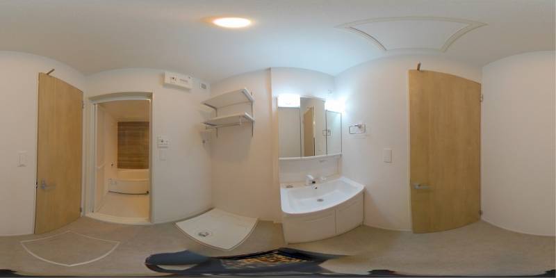 パノラマ画像洗面所