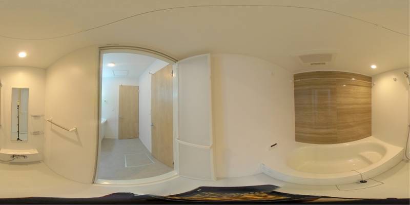 パノラマ画像バスルーム