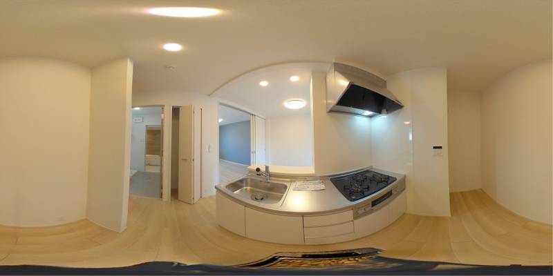 パノラマ画像キッチン