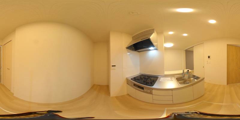 パノラマ画像キッチン