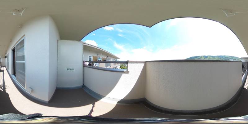 パノラマ画像バルコニー