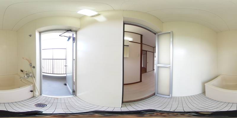 パノラマ画像バスルーム